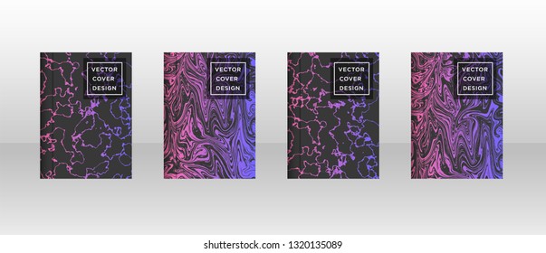 Mixture of acrylic paints. Liquid marble texture. Fluid art. Applicable for design cover, presentation, invitation, flyer, annual report, poster and business card, desing packaging - Vector