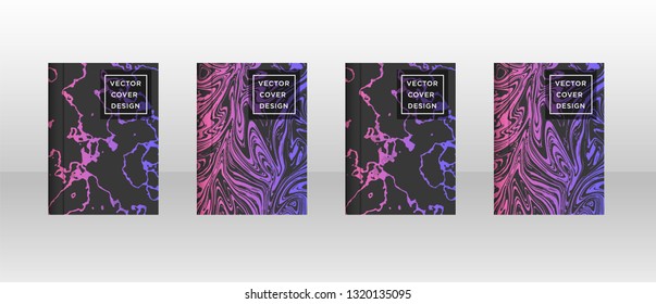 Mixture of acrylic paints. Liquid marble texture. Fluid art. Applicable for design cover, presentation, invitation, flyer, annual report, poster and business card, desing packaging - Vector