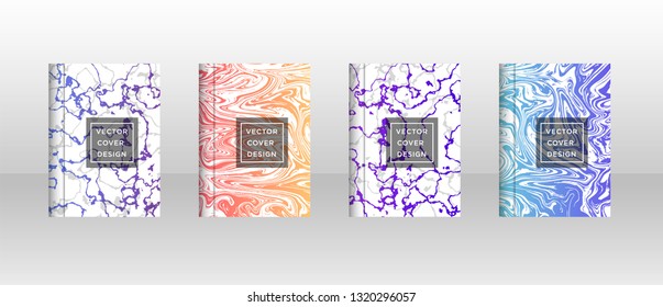 Mixture of acrylic paints. Liquid marble texture. Fluid art. Applicable for design cover, presentation, invitation, flyer, annual report, poster, desing packaging. Modern artwork - Vector