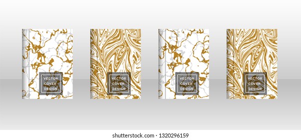 Mixture of acrylic paints. Liquid marble texture. Fluid art. Applicable for design cover, presentation, invitation, flyer, annual report, poster, desing packaging. Modern artwork - Vector
