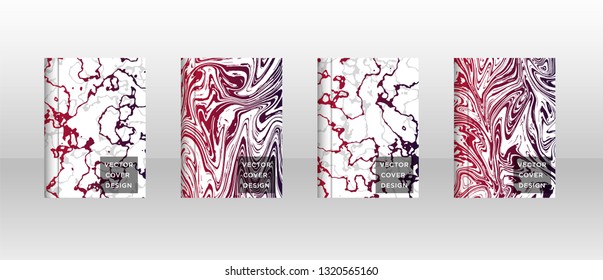 Mixture of acrylic paints. Liquid marble texture. Fluid art. Applicable for design cover, presentation, invitation, flyer, annual report, poster, desing packaging. Modern artwork - Vector