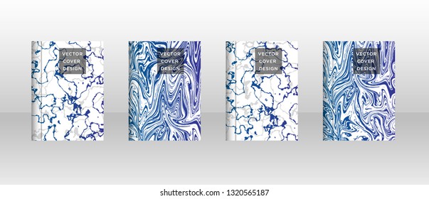 Mixture of acrylic paints. Liquid marble texture. Fluid art. Applicable for design cover, presentation, invitation, flyer, annual report, poster, desing packaging. Modern artwork - Vector
