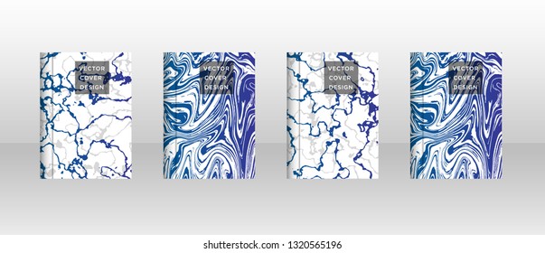 Mixture of acrylic paints. Liquid marble texture. Fluid art. Applicable for design cover, presentation, invitation, flyer, annual report, poster, desing packaging. Modern artwork - Vector