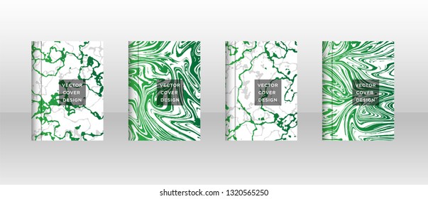 Mixture of acrylic paints. Liquid marble texture. Fluid art. Applicable for design cover, presentation, invitation, flyer, annual report, poster, desing packaging. Modern artwork - Vector