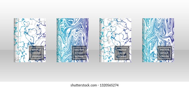 Mixture of acrylic paints. Liquid marble texture. Fluid art. Applicable for design cover, presentation, invitation, flyer, annual report, poster, desing packaging. Modern artwork - Vector