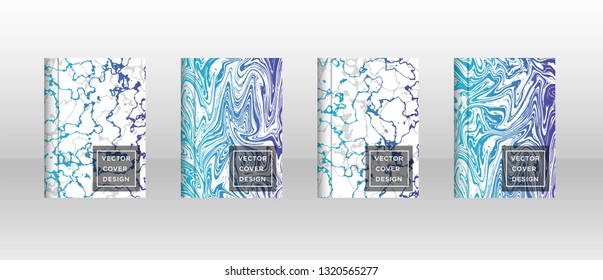 Mixture of acrylic paints. Liquid marble texture. Fluid art. Applicable for design cover, presentation, invitation, flyer, annual report, poster, desing packaging. Modern artwork - Vector