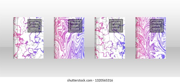 Mixture of acrylic paints. Liquid marble texture. Fluid art. Applicable for design cover, presentation, invitation, flyer, annual report, poster, desing packaging. Modern artwork - Vector