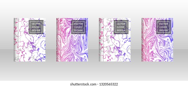Mixture of acrylic paints. Liquid marble texture. Fluid art. Applicable for design cover, presentation, invitation, flyer, annual report, poster, desing packaging. Modern artwork - Vector