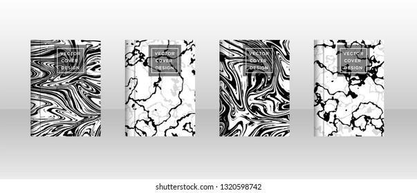 Mixture of acrylic paints. Liquid marble texture. Fluid art. Applicable for design cover, presentation, invitation, flyer, annual report, poster and business card, desing packaging - Vector