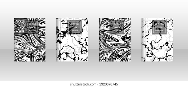 Mixture of acrylic paints. Liquid marble texture. Fluid art. Applicable for design cover, presentation, invitation, flyer, annual report, poster and business card, desing packaging - Vector