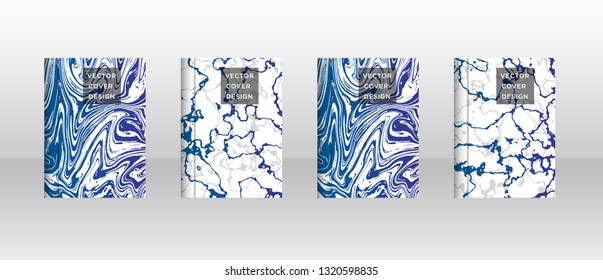 Mixture of acrylic paints. Liquid marble texture. Fluid art. Applicable for design cover, presentation, invitation, flyer, annual report, poster and business card, desing packaging - Vector