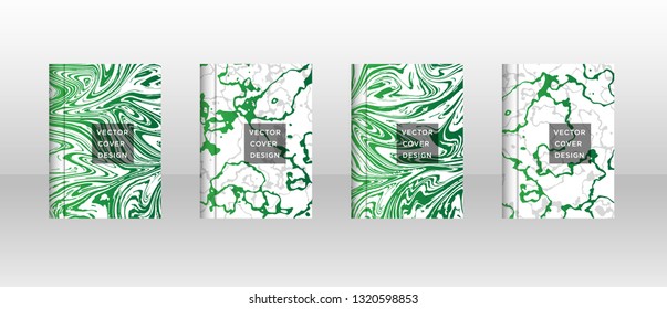 Mixture of acrylic paints. Liquid marble texture. Fluid art. Applicable for design cover, presentation, invitation, flyer, annual report, poster and business card, desing packaging - Vector