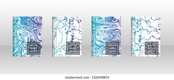 Mixture of acrylic paints. Liquid marble texture. Fluid art. Applicable for design cover, presentation, invitation, flyer, annual report, poster and business card, desing packaging - Vector
