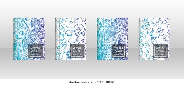 Mixture of acrylic paints. Liquid marble texture. Fluid art. Applicable for design cover, presentation, invitation, flyer, annual report, poster and business card, desing packaging - Vector