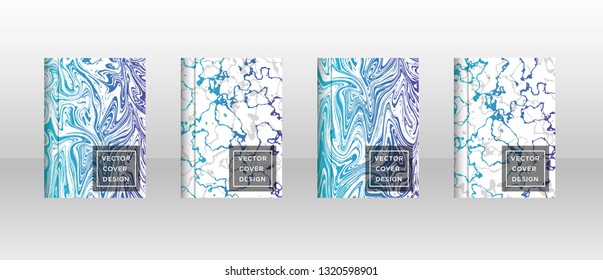 Mixture of acrylic paints. Liquid marble texture. Fluid art. Applicable for design cover, presentation, invitation, flyer, annual report, poster and business card, desing packaging - Vector