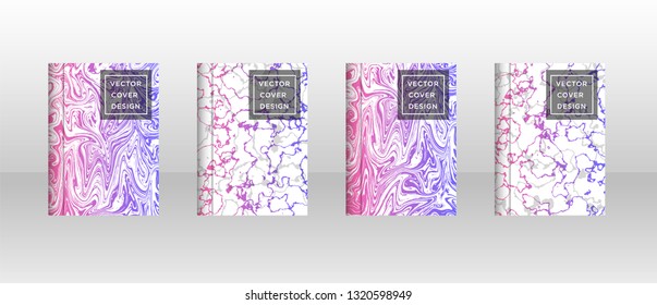 Mixture of acrylic paints. Liquid marble texture. Fluid art. Applicable for design cover, presentation, invitation, flyer, annual report, poster and business card, desing packaging - Vector