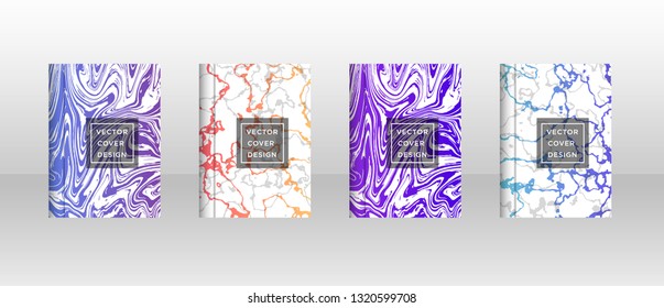 Mixture of acrylic paints. Liquid marble texture. Fluid art. Applicable for design cover, presentation, invitation, flyer, annual report, poster, desing packaging. Modern artwork - Vector