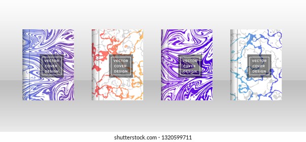 Mixture of acrylic paints. Liquid marble texture. Fluid art. Applicable for design cover, presentation, invitation, flyer, annual report, poster, desing packaging. Modern artwork - Vector