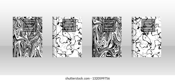 Mixture of acrylic paints. Liquid marble texture. Fluid art. Applicable for design cover, presentation, invitation, flyer, annual report, poster, desing packaging. Modern artwork - Vector