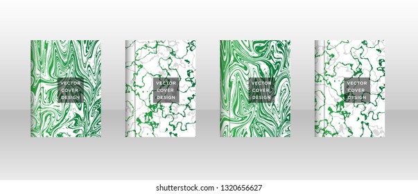 Mixture of acrylic paints. Liquid marble texture. Fluid art. Applicable for design cover, presentation, invitation, flyer, annual report, poster and business card, desing packaging - Vector