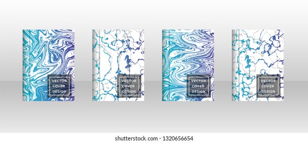 Mixture of acrylic paints. Liquid marble texture. Fluid art. Applicable for design cover, presentation, invitation, flyer, annual report, poster and business card, desing packaging - Vector