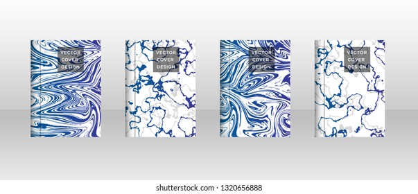 Mixture of acrylic paints. Liquid marble texture. Fluid art. Applicable for design cover, presentation, invitation, flyer, annual report, poster and business card, desing packaging - Vector