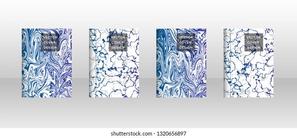 Mixture of acrylic paints. Liquid marble texture. Fluid art. Applicable for design cover, presentation, invitation, flyer, annual report, poster and business card, desing packaging - Vector