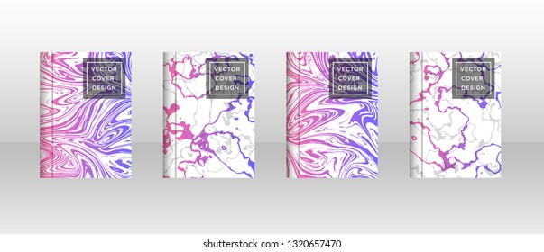 Mixture of acrylic paints. Liquid marble texture. Fluid art. Applicable for design cover, presentation, invitation, flyer, annual report, poster and business card, desing packaging - Vector