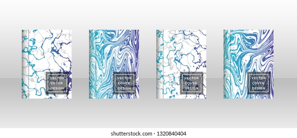 Mixture of acrylic paints. Liquid marble texture. Fluid art. Applicable for design cover, presentation, invitation, flyer, annual report, poster and business card, desing packaging - Vector