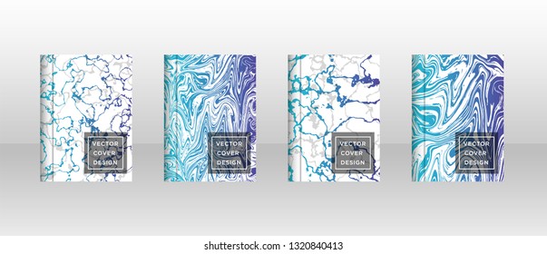 Mixture of acrylic paints. Liquid marble texture. Fluid art. Applicable for design cover, presentation, invitation, flyer, annual report, poster and business card, desing packaging - Vector