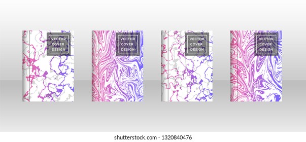 Mixture of acrylic paints. Liquid marble texture. Fluid art. Applicable for design cover, presentation, invitation, flyer, annual report, poster and business card, desing packaging - Vector