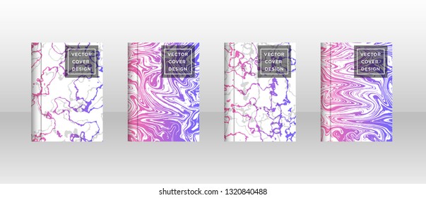 Mixture of acrylic paints. Liquid marble texture. Fluid art. Applicable for design cover, presentation, invitation, flyer, annual report, poster and business card, desing packaging - Vector