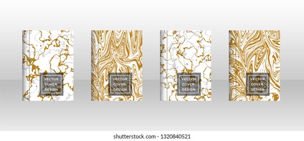 Mixture of acrylic paints. Liquid marble texture. Fluid art. Applicable for design cover, presentation, invitation, flyer, annual report, poster and business card, desing packaging - Vector