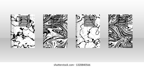 Mixture of acrylic paints. Liquid marble texture. Fluid art. Applicable for design cover, presentation, invitation, flyer, annual report, poster and business card, desing packaging - Vector