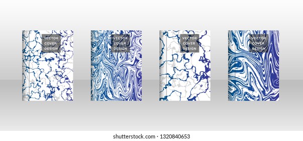 Mixture of acrylic paints. Liquid marble texture. Fluid art. Applicable for design cover, presentation, invitation, flyer, annual report, poster and business card, desing packaging - Vector