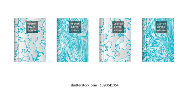 Mixture of acrylic paints. Liquid marble texture. Fluid art. Applicable for design cover, presentation, invitation, flyer, annual report, poster and business card, desing packaging - Vector
