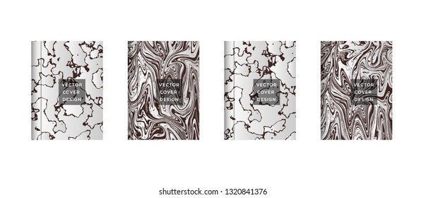 Mixture of acrylic paints. Liquid marble texture. Fluid art. Applicable for design cover, presentation, invitation, flyer, annual report, poster and business card, desing packaging - Vector