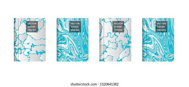 Mixture of acrylic paints. Liquid marble texture. Fluid art. Applicable for design cover, presentation, invitation, flyer, annual report, poster and business card, desing packaging - Vector