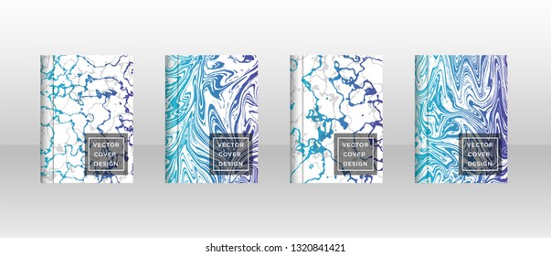 Mixture of acrylic paints. Liquid marble texture. Fluid art. Applicable for design cover, presentation, invitation, flyer, annual report, poster and business card, desing packaging - Vector