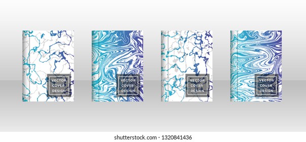 Mixture of acrylic paints. Liquid marble texture. Fluid art. Applicable for design cover, presentation, invitation, flyer, annual report, poster and business card, desing packaging - Vector