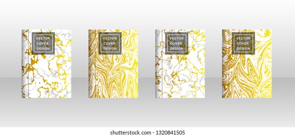 Mixture of acrylic paints. Liquid marble texture. Fluid art. Applicable for design cover, presentation, invitation, flyer, annual report, poster and business card, desing packaging - Vector