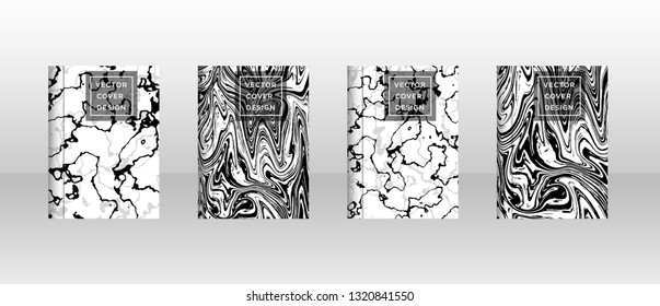 Mixture of acrylic paints. Liquid marble texture. Fluid art. Applicable for design cover, presentation, invitation, flyer, annual report, poster and business card, desing packaging - Vector