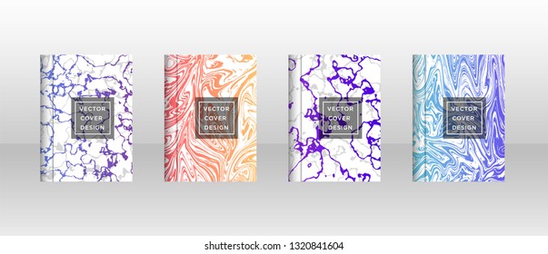 Mixture of acrylic paints. Liquid marble texture. Fluid art. Applicable for design cover, presentation, invitation, flyer, annual report, poster and business card, desing packaging - Vector