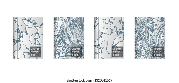 Mixture of acrylic paints. Liquid marble texture. Fluid art. Applicable for design cover, presentation, invitation, flyer, annual report, poster and business card, desing packaging - Vector