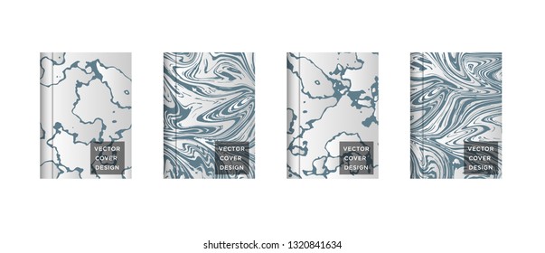 Mixture of acrylic paints. Liquid marble texture. Fluid art. Applicable for design cover, presentation, invitation, flyer, annual report, poster and business card, desing packaging - Vector