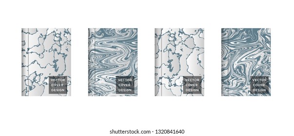 Mixture of acrylic paints. Liquid marble texture. Fluid art. Applicable for design cover, presentation, invitation, flyer, annual report, poster and business card, desing packaging - Vector