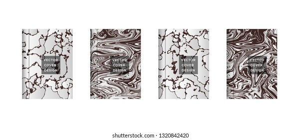 Mixture of acrylic paints. Liquid marble texture. Fluid art. Applicable for design cover, presentation, invitation, flyer, annual report, poster and business card, desing packaging - Vector