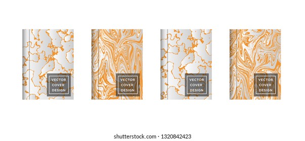 Mixture of acrylic paints. Liquid marble texture. Fluid art. Applicable for design cover, presentation, invitation, flyer, annual report, poster and business card, desing packaging - Vector
