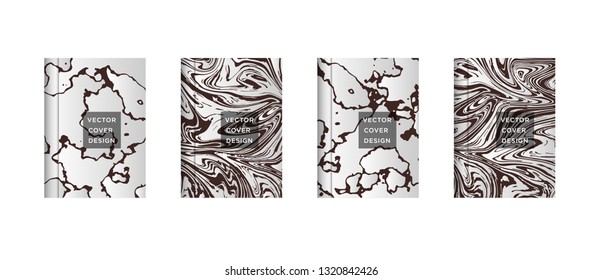 Mixture of acrylic paints. Liquid marble texture. Fluid art. Applicable for design cover, presentation, invitation, flyer, annual report, poster and business card, desing packaging - Vector