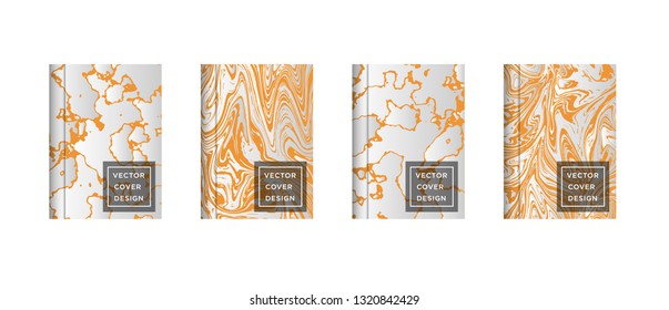 Mixture of acrylic paints. Liquid marble texture. Fluid art. Applicable for design cover, presentation, invitation, flyer, annual report, poster and business card, desing packaging - Vector